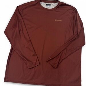 Columbia Men's Long Sleeve Maroon Shirt